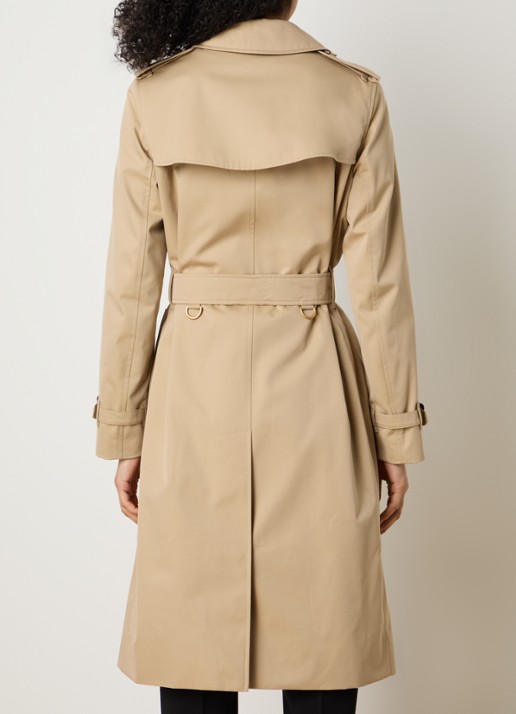 Burberry Kensington trenchcoat met ceintuur - achterkant 6 beige