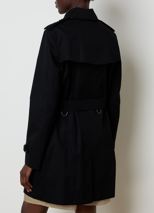 Burberry Kensington trenchcoat met steekzakken - achterkant 6 zwart