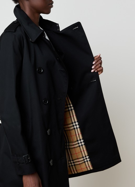 Burberry Kensington trenchcoat met steekzakken - detail 2 zwart