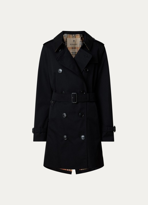 Burberry Kensington trenchcoat met steekzakken - voorkant 4 zwart