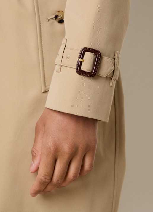 Burberry Kensington trenchcoat met steekzakken - detail 4 beige