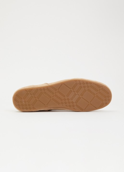 Burberry Knight sneaker van kalfssuède - detail 4 beige