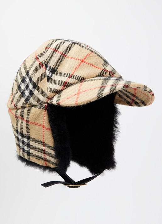 Burberry Lammy S pet met ruitdessin