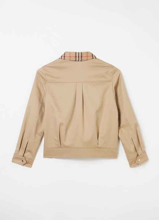 Burberry Lily jack met logoprint - achterkant 3 beige