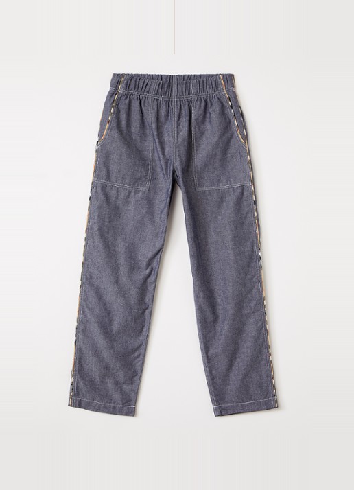 Burberry Loose fit broek van chambray