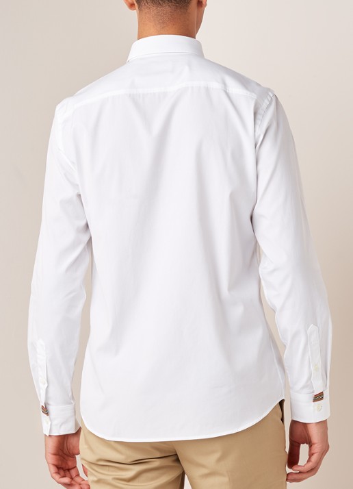 BURBERRY Louis regular fit overhemd met kentkraag - achterkant 2 wit
