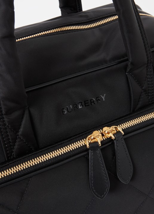 Burberry Luiertas met quilt patroon en verschoningsmat - detail 5 zwart