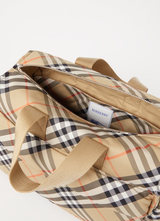 Burberry Luiertas met ruitdessin en verschoningsmat - detail 3 zand