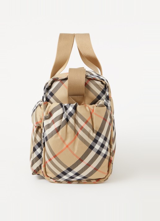 Burberry Luiertas met ruitdessin en verschoningsmat - detail 4 zand