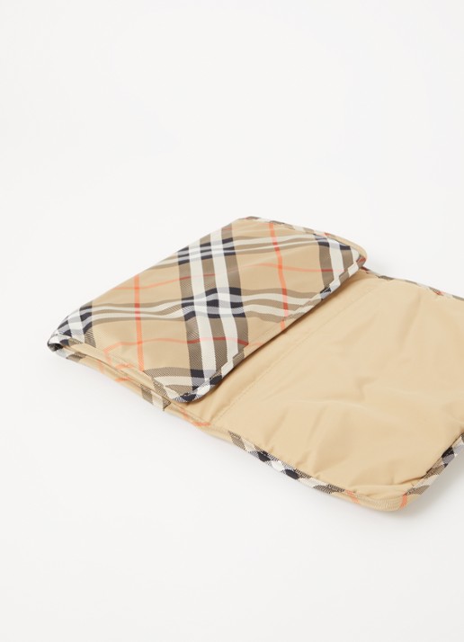 Burberry Luiertas met ruitdessin en verschoningsmat - detail 5 zand