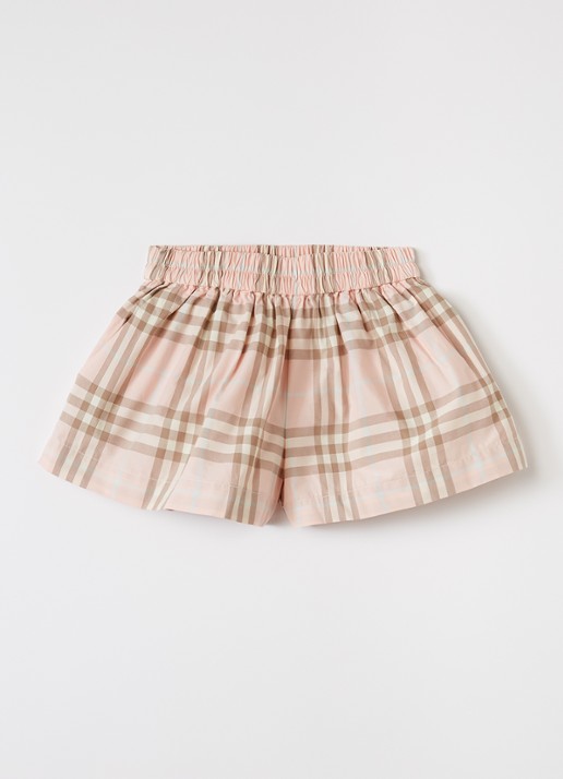 Burberry Marcy wide fit korte broek met ruitdessin