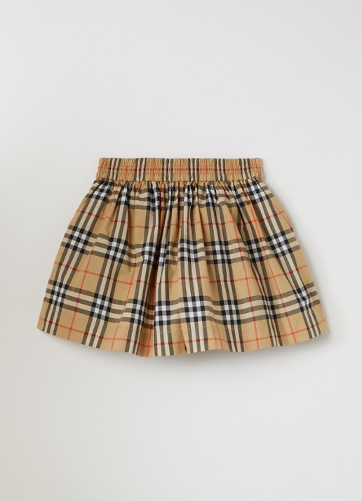 Burberry Marcy wide fit korte broek met ruitdessin