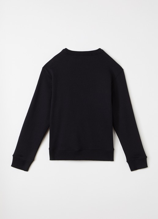 Burberry Mathew sweater met logoborduring - voorkant 3 zwart