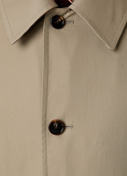 Burberry Meadowbank mantel met klepzakken - detail 6 beige