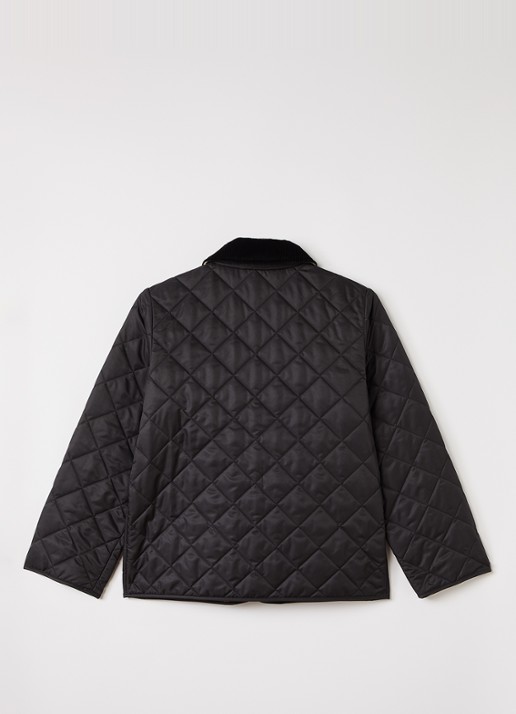 Burberry Milo jack met quiltpatroon - achterkant 3 zwart