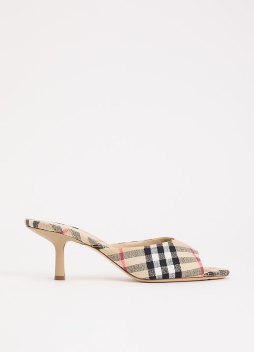 Burberry Muiltje met ruit dessin
