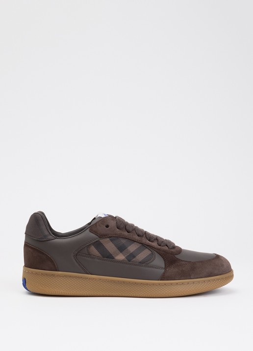 Burberry New Terrace sneaker van kalfsleer met details van kalfssuède