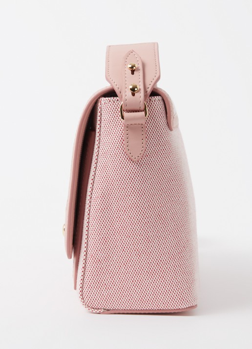 Burberry Note crossbodytas van kalfsleer - detail 3 lichtroze