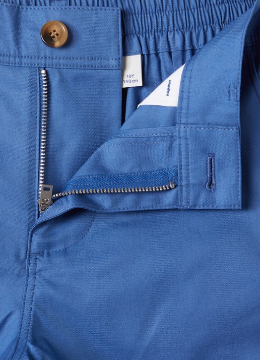 Burberry Oscar straight fit korte broek van katoen - detail 3 middenblauw