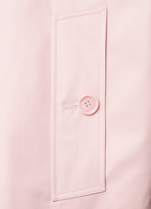 Burberry Oversized cropped trenchcoat met klepzakken - detail 3 lichtroze