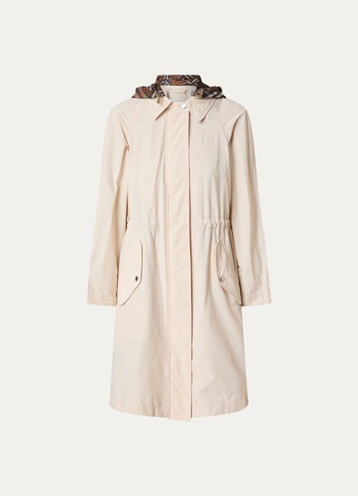 Burberry Parka met klepzakken - voorkant 4 gebroken wit
