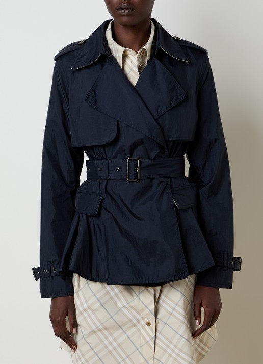 Burberry Pembury trenchcoat met peplum en klepzakken