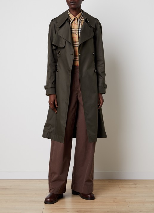 Burberry Pembury trenchcoat met strikceintuur - voorkant 5 bruin