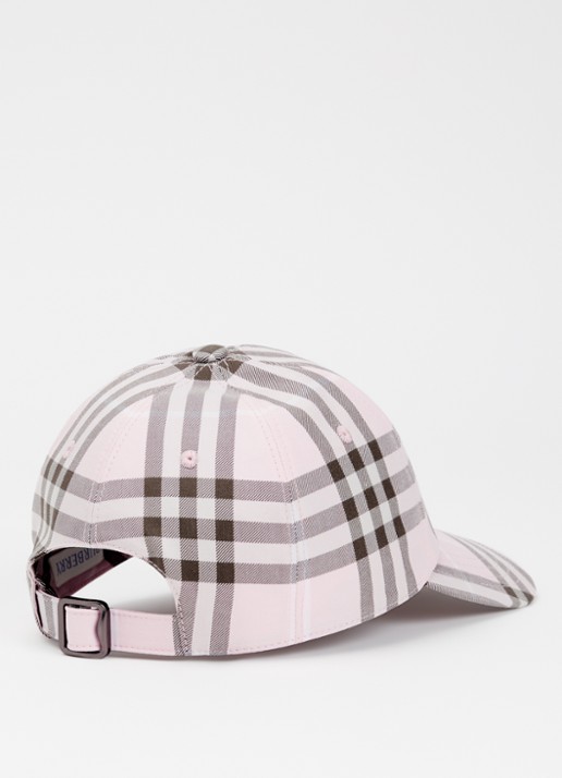 Burberry Pet met ruitdessin - detail 2 roze
