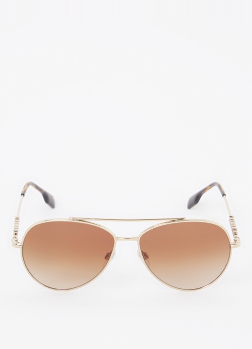 Burberry Piloten zonnebril BE3147 - detail goud