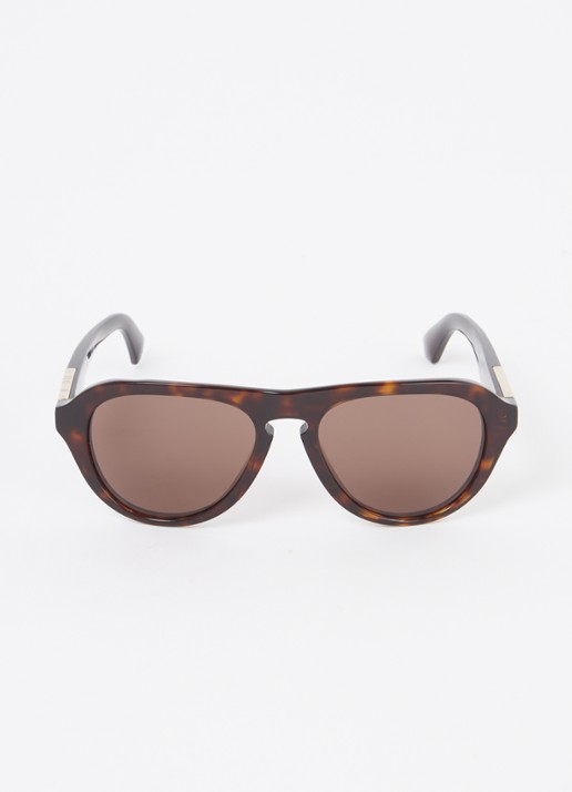 Burberry Piloten zonnebril BE4437U - detail donkerbruin