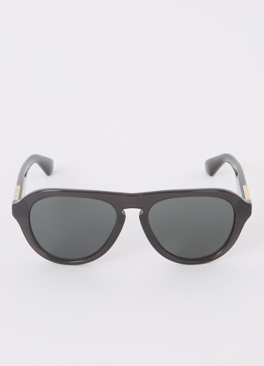 Burberry Piloten zonnebril BE4437U - detail zwart
