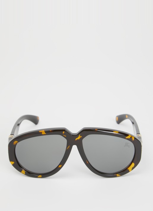 Burberry Piloten zonnebril BE4479U - detail cognac