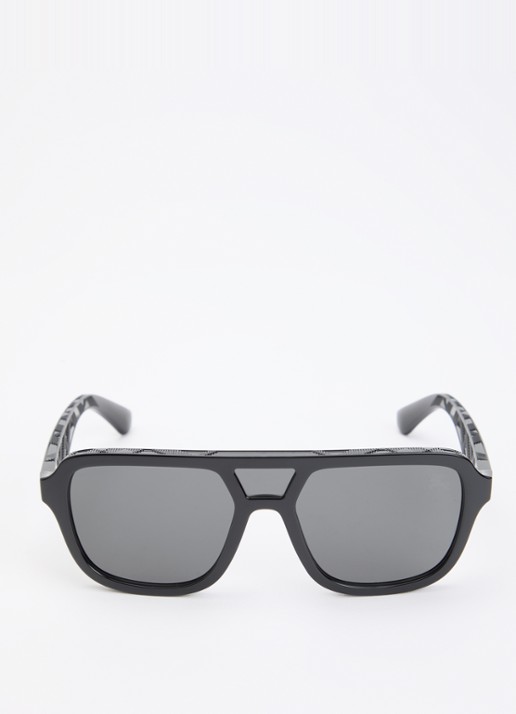 Burberry Piloten zonnebrillen BE4474U - detail 2 zwart