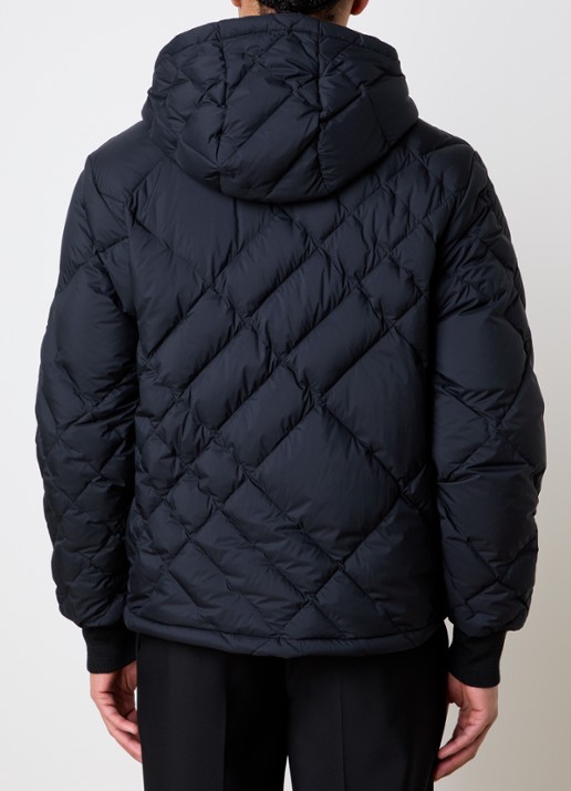 Burberry Quilted jack met donsvulling - achterkant 3 zwart