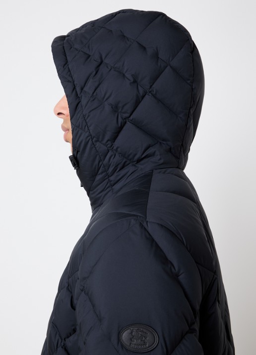 Burberry Quilted jack met donsvulling - detail 6 zwart