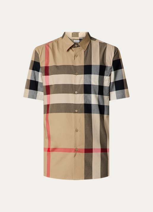 Burberry Regular fit overhemd met ruitdessin en borstzak