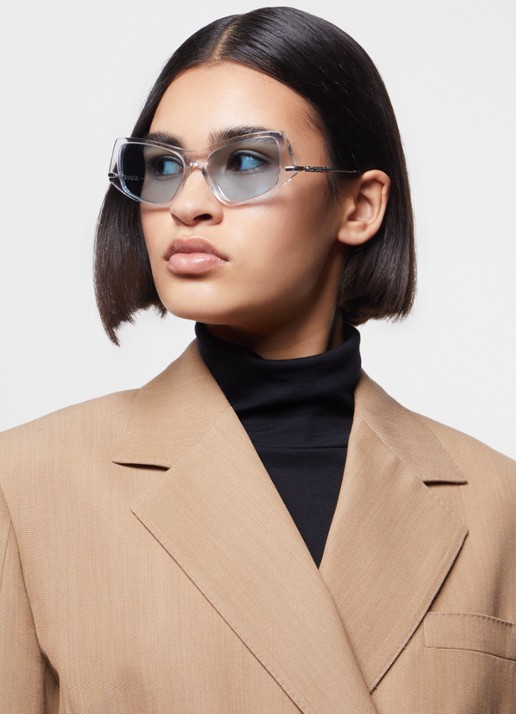 Burberry Retro zonnebril BE4408 - voorkant 5 wit