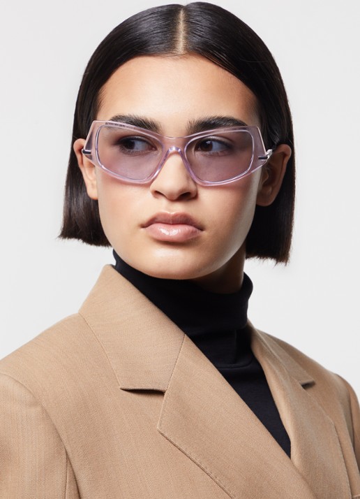 Burberry Retro zonnebril BE4408 - voorkant 2 lichtpaars