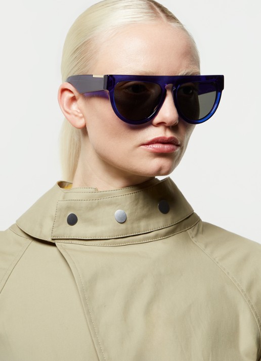Burberry Retro zonnebril BE4416U - voorkant 2 kobaltblauw