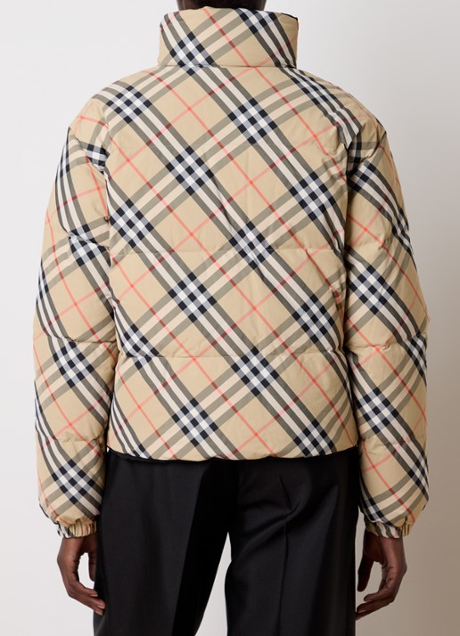 Burberry Reversible puffer jack met donsvulling - achterkant 4 beige