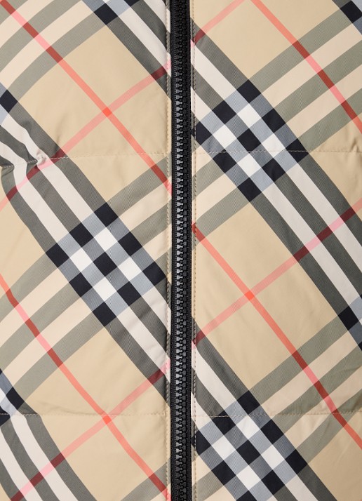 Burberry Reversible puffer jack met donsvulling - detail 7 beige