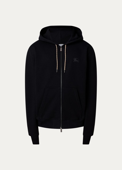 Burberry Rory sweatvest met capuchon en steekzakken - voorkant 4 zwart