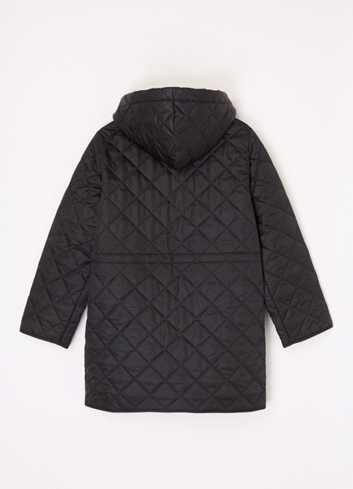 Burberry Rowan gewatteerde jas met quilt patroon - achterkant 3 zwart