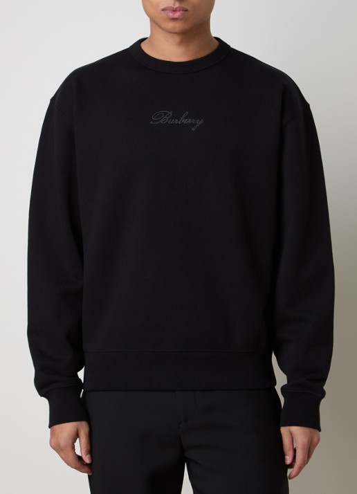 Burberry Rowan sweater met logo- en backprint - achterkant zwart