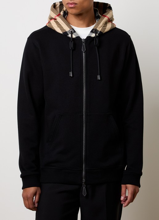 Burberry Samuel sweatvest met capuchon - detail 4 zwart