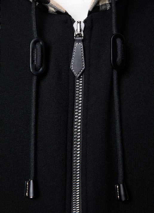 Burberry Samuel sweatvest met capuchon - detail 6 zwart