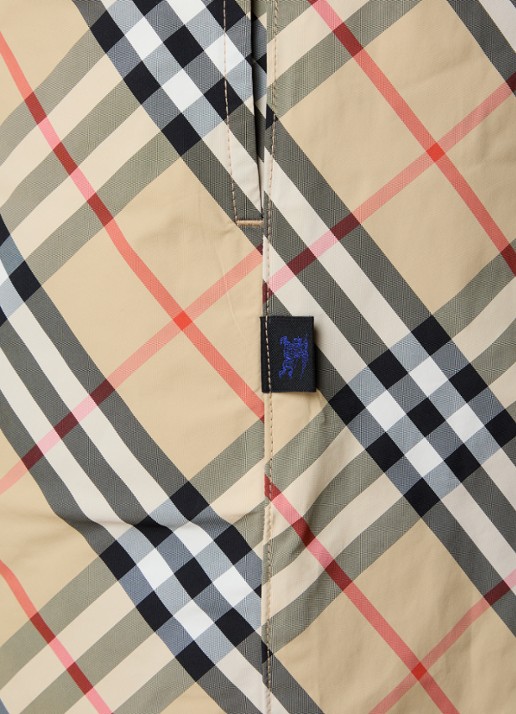 Burberry Seb zwemshorts met ruitdessin - detail 5 beige