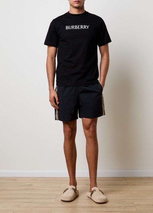 Burberry Seb zwemshorts met steekzakken - voorkant 4 zwart