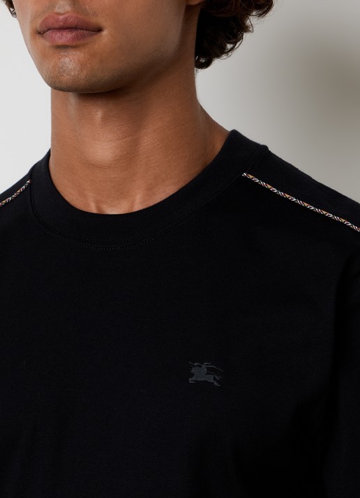 Burberry Seth T-shirt met logo - detail 2 zwart