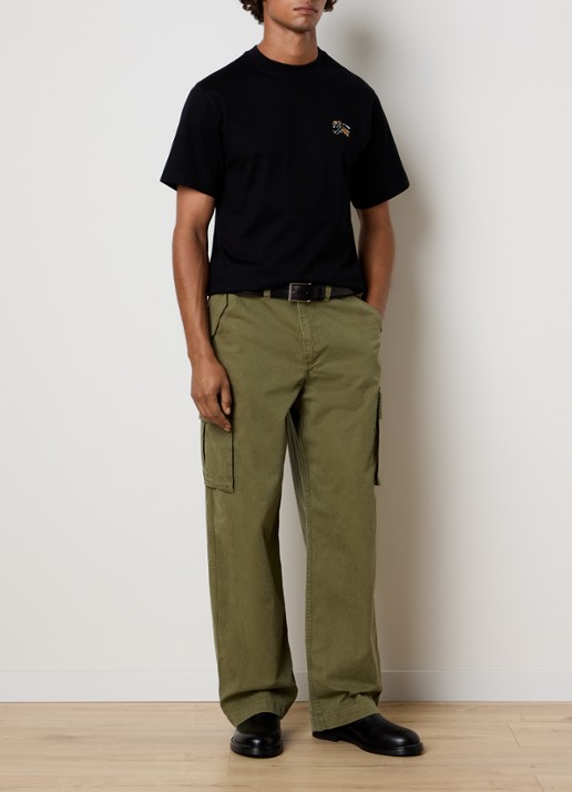 Burberry Seth T-shirt met logo - voorkant 2 zwart